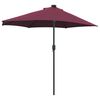 vidaXL Dārza parasols Bordo sarkans 294 x 150 x 223 cm