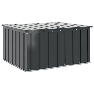 vidaXL Dārza uzglabā&scaron;anas kaste Melna 101 x 82 x 50 cm Tērauds