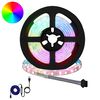 vidaXL LED stripa 12 gab. Melna un caurredzama Vara un plastmasa