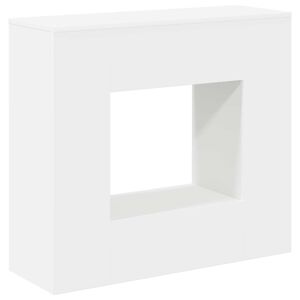 vidaXL Console Table Balts 82 x 29 x 74 cm Inženierijas koks