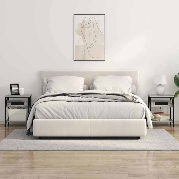 vidaXL Nakts skapītis Pelēks Sonoma 38 x 30 x 48 cm Inženierijas koks