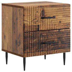 vidaXL Nakts skapītis Vecs koks 43 x 34,5 x 47,5 cm Inženierijas koks