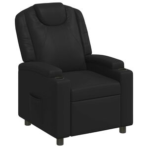 vidaXL Atzveltnes krēsls Melns 75 x 95 x 106 cm Audums