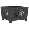 vidaXL Uguns bedre Melna 60 x 60 x 40 cm Novecināts tērauds