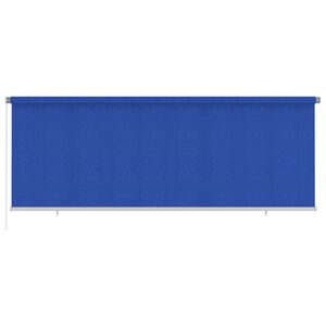 vidaXL āra rullo žalūzijas, 405 (platums) x 140 (augstums) cm, zilas, HDPE