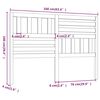 vidaXL gultas galvgalis, medus brūns, 166x4x100 cm, priedes masīvkoks