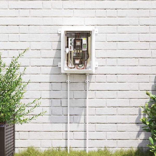 vidaXL Kontroles skapītis Pelēka 25 x 13 x 33 cm ABS plastmasa