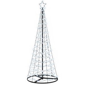 vidaXL LED spirālveida Ziemassvētku eglīte ar pamatni EKENAS 180 cm