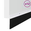 vidaXL Skrūvējami durvju birstes blīvējumi 12 pcs Balts 100 cm