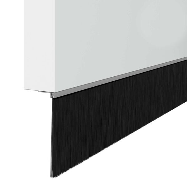 vidaXL Skrūvējami durvju birstes blīvējumi 2 pcs Sudraba 100 cm