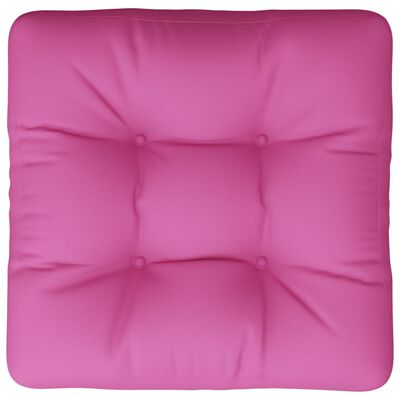vidaXL palešu dīvāna spilvens, 58x58x10 cm, rozā oksforda audums