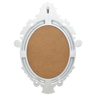 vidaXL sienas spogulis, pils interjera stils, 56x76 cm, sudraba krāsa