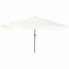 vidaXL Dārza parasols Smil&scaron;u 394 x 394 x 248 cm Poliesters un tērauds