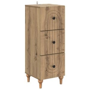 vidaXL Atvilktņu skapis 33 x 34,5 x 90 cm Inženierijas koks
