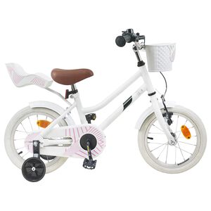 vidaXL Bērnu Velosipēds 12 Collas no 2-4 gadiem Balts