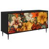vidaXL Televizora skapī&scaron;a GENNEP 102 x 33 x 51 cm Melns ozols