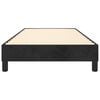 vidaXL gultas rāmis ar atsperēm, melns, 90x200 cm, samts