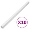 vidaXL kabeļu kanāli, 60x60 mm, 10 m, PVC