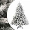 vidaXL Mākslīgā Saliekamā Ziemassvētku Egle 120 cm PVC un metāls