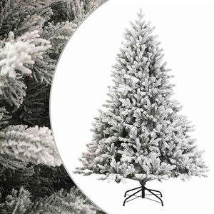 vidaXL Mākslīgā Saliekamā Ziemassvētku Egle 120 cm PVC un metāls