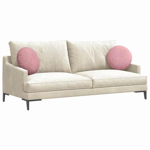 vidaXL Sēdvietas spilventiņi 2 pcs Rozā &Oslash; 40 x 13 cm Samts