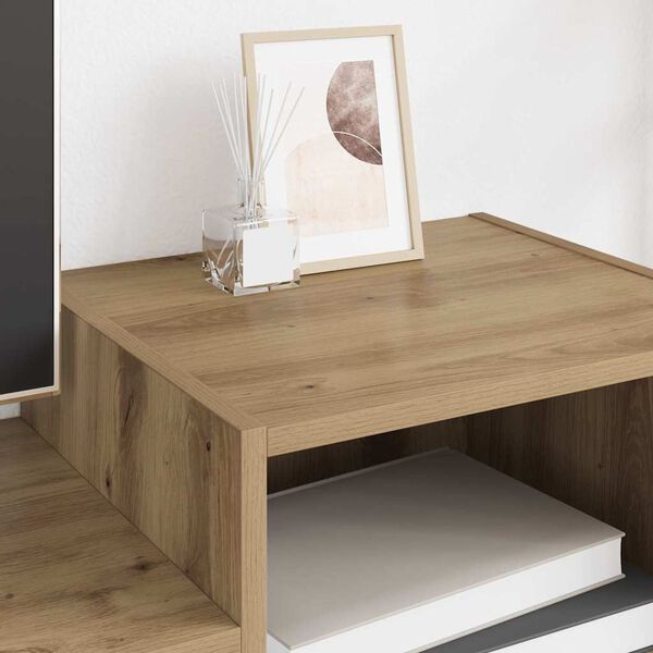 vidaXL Televizora skapī&scaron;a Artisānā ozols 160 x 35 x 55 cm