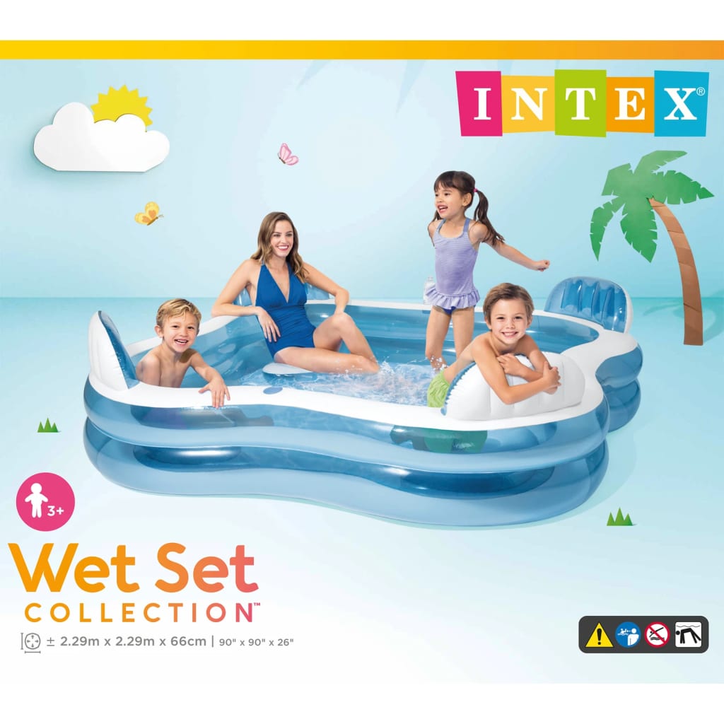 Intex piepūšamais baseins Family Lounge Pool, 56475NP