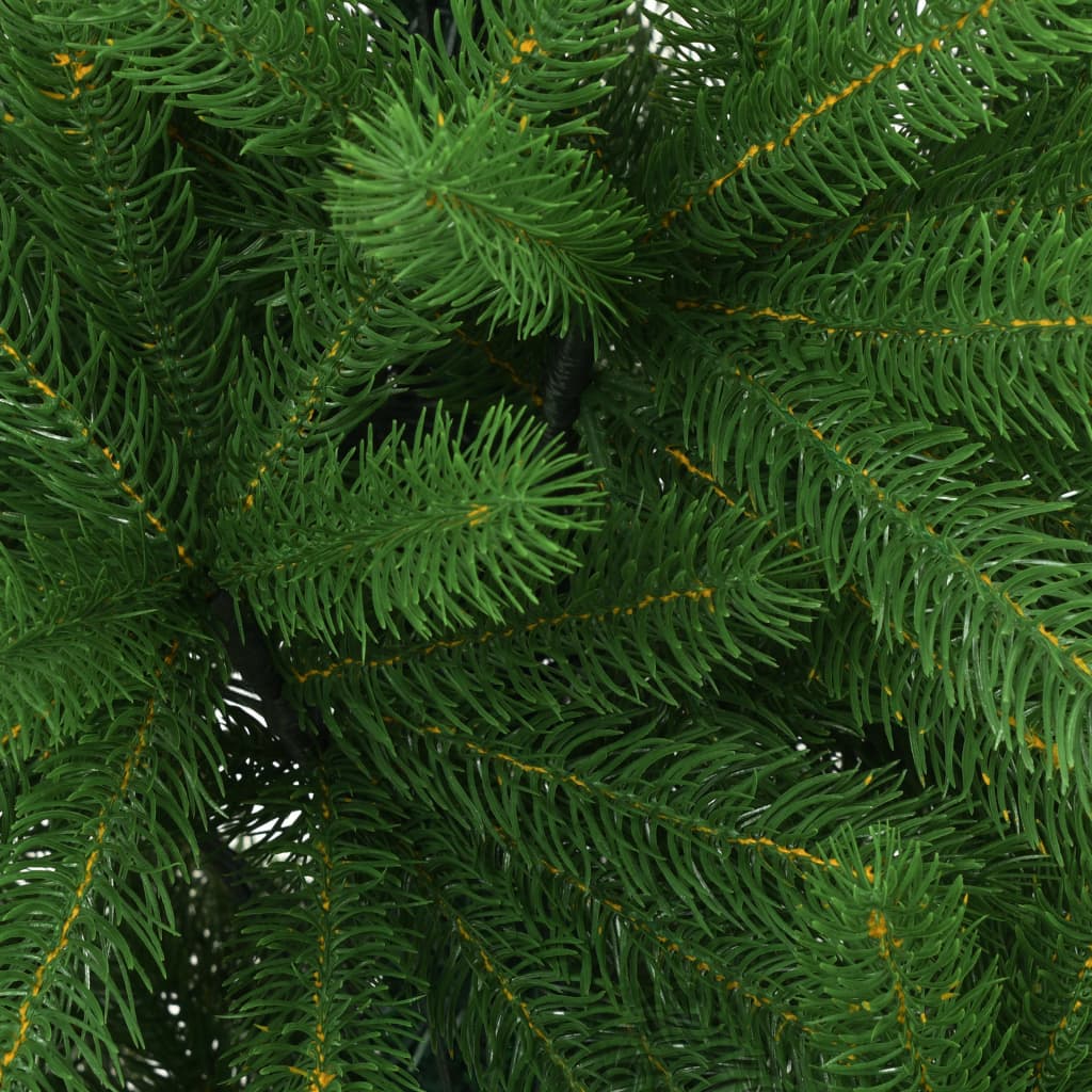 vidaXL mākslīgā Ziemassvētku egle, dabīga izskata skujas, 120 cm, zaļa