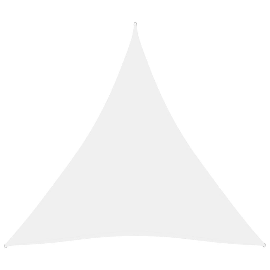 vidaXL saulessargs, 3,6x3,6x3,6 m, trijstūra, balts oksforda audums