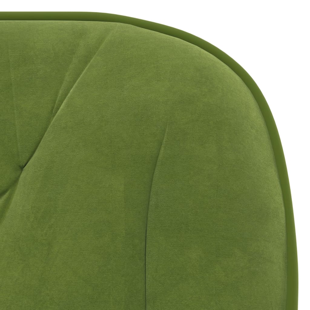 vidaXL biroja krēsls, gaiši zaļš samts