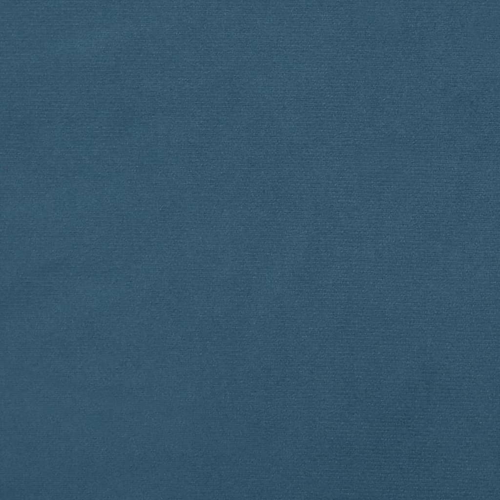 vidaXL galvgalis ar malām, 103x23x118/128 cm, tumši zils samts