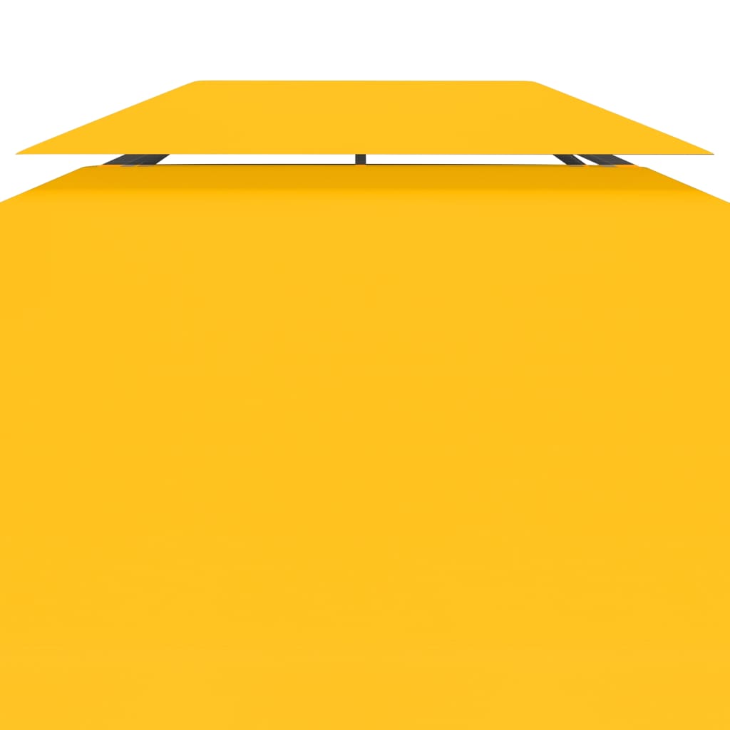 vidaXL nojumes jumta pārsegs, divdaļīgs, 310 g/m², 4x3 m, dzeltens