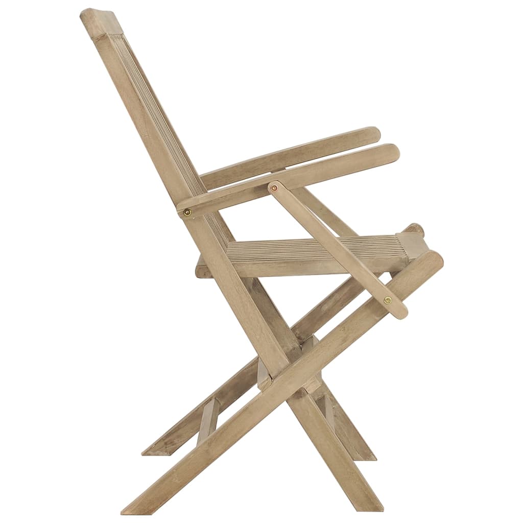 vidaXL saliekami dārza krēsli, 2 gab., 56x61x89 cm, masīvs tīkkoks