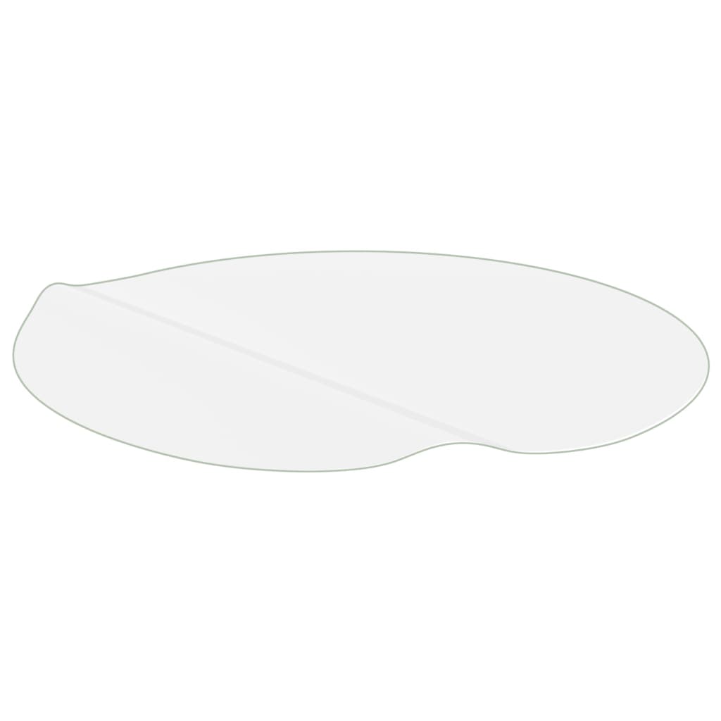 vidaXL galda aizsargsegums, matēts, Ø110 cm, 2 mm, PVC