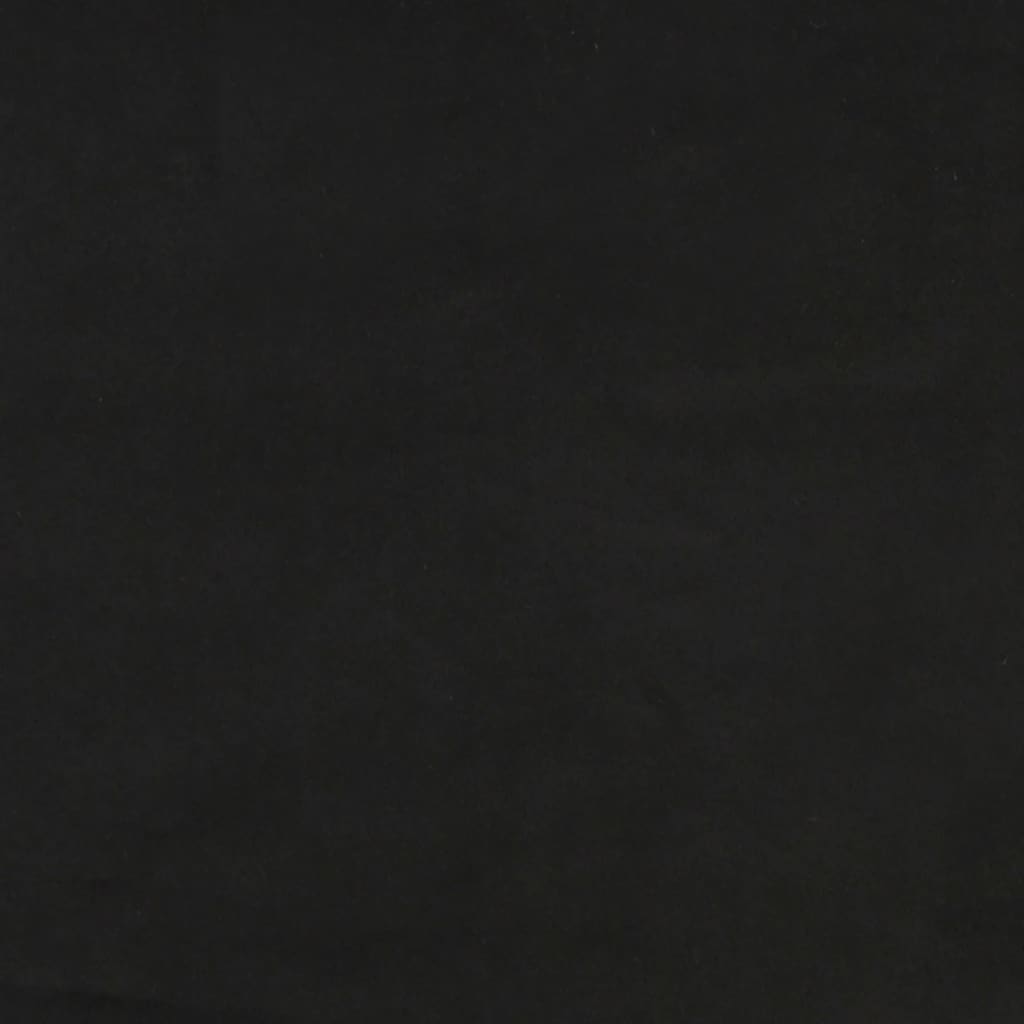 vidaXL gultas rāmis, melns samts, 140x200 cm