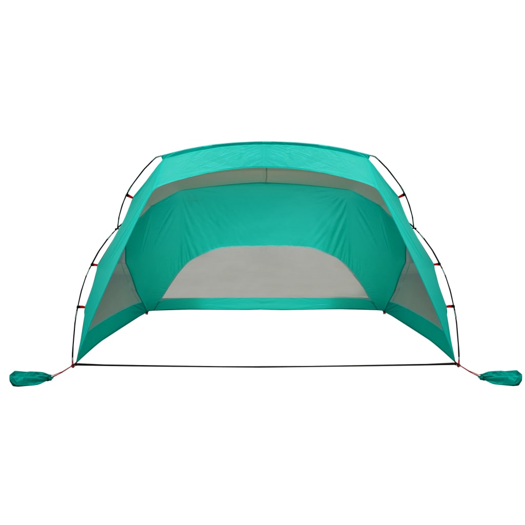 vidaXL pludmales telts, zaļa, 274x178x170/148 cm, 185T, tafts