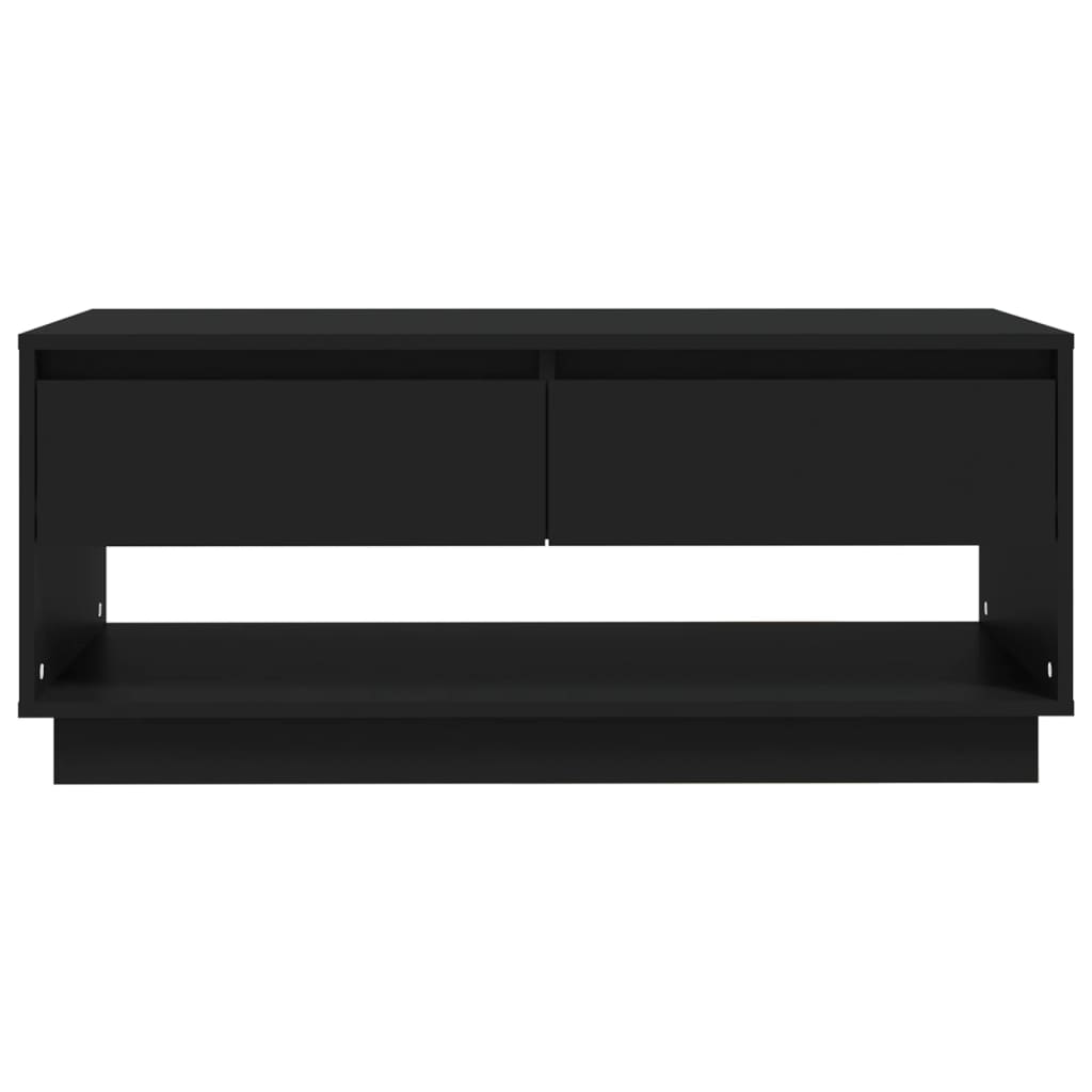 vidaXL kafijas galdiņš, melns, 102,5x55x44 cm, skaidu plāksne