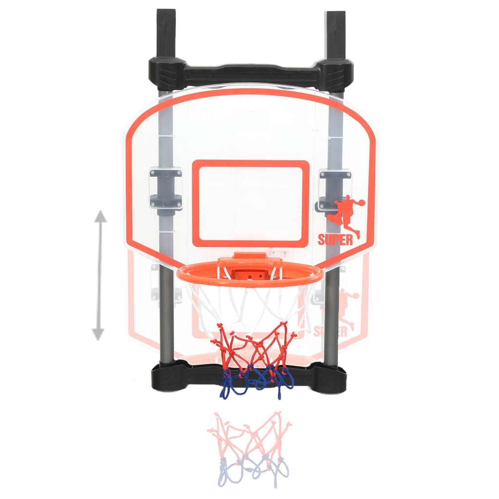 vidaXL bērnu basketbola komplekts, liekams pie durvīm, regulējams