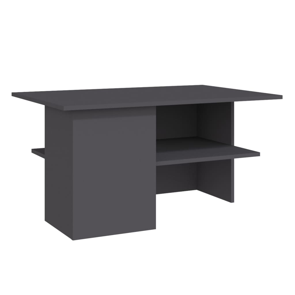 vidaXL kafijas galdiņš, pelēks, 90x60x46,5 cm, skaidu plāksne