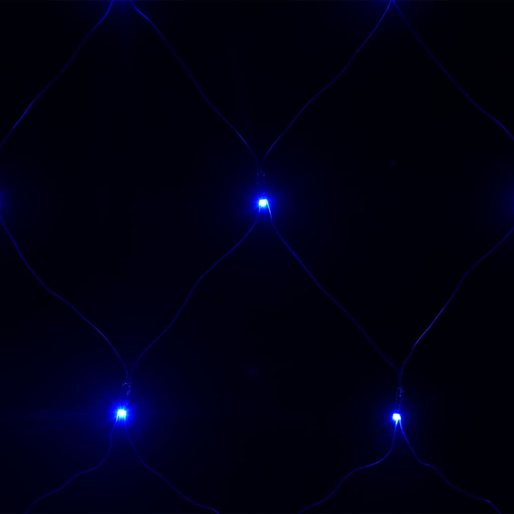vidaXL Ziemassvētku lampiņu tīkls, 4x4 m, 544 gaiši zilas LED