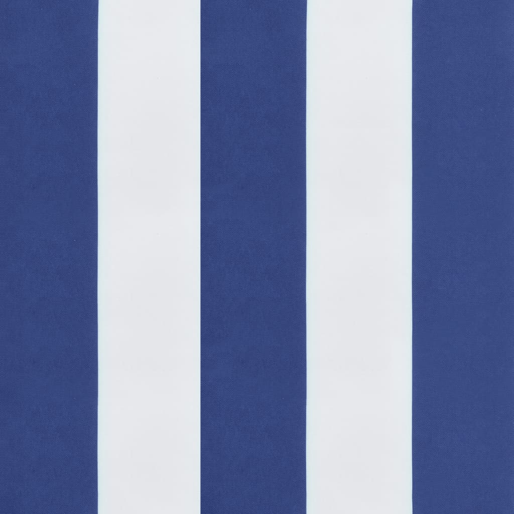 vidaXL spilveni, 2 gab., zilas un baltas svītras, 40x40x7 cm, audums