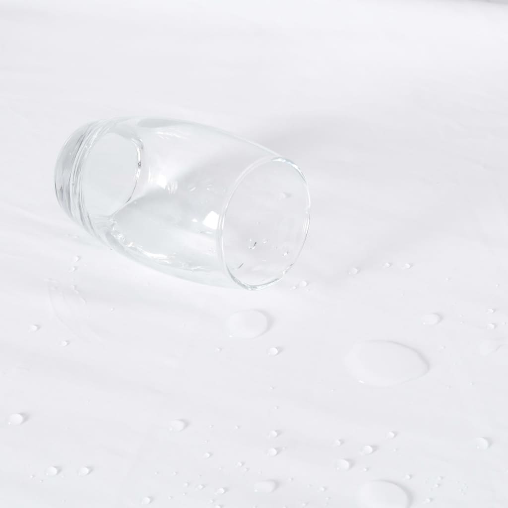 vidaXL palagi ar gumiju, 2 gab., 180x200 cm, balta kokvilna