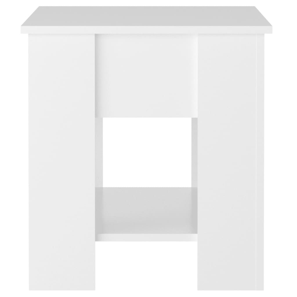 vidaXL kafijas galdiņš, spīdīgi balts, 101x49x52 cm, inženierijas koks