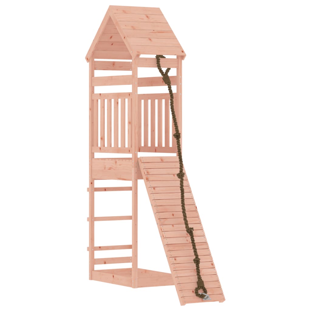 vidaXL rotaļu mājiņa ar kāpšanas sienu, Duglasa egles masīvkoks
