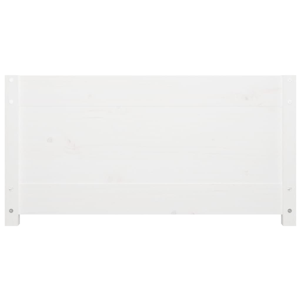 vidaXL dīvāngulta, balta, 75x190 cm, vienvietīgs, masīvkoks