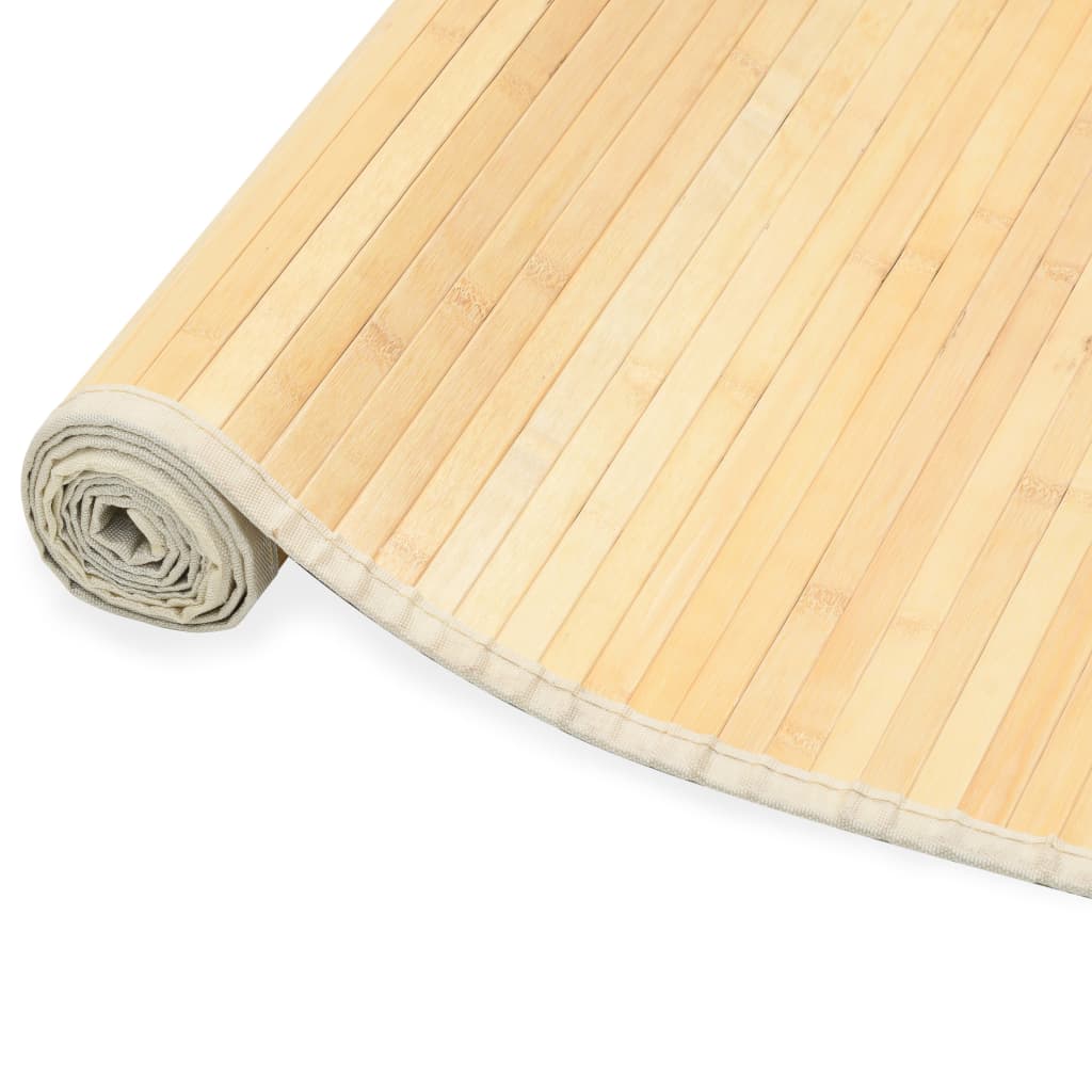 vidaXL paklājs, 160x230 cm, dabīgas krāsas bambuss