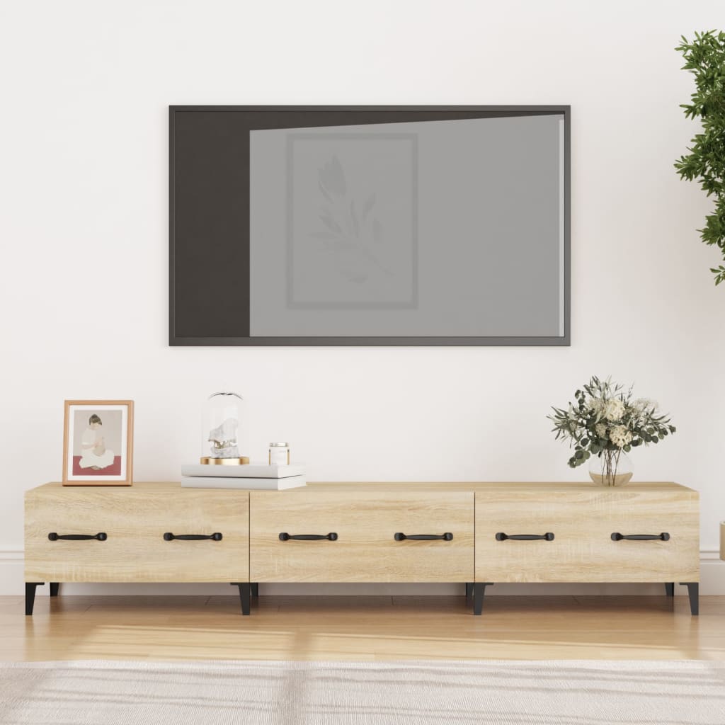 vidaXL TV skapītis, ozolkoka krāsa, 150x34,5x30 cm, inženierijas koks