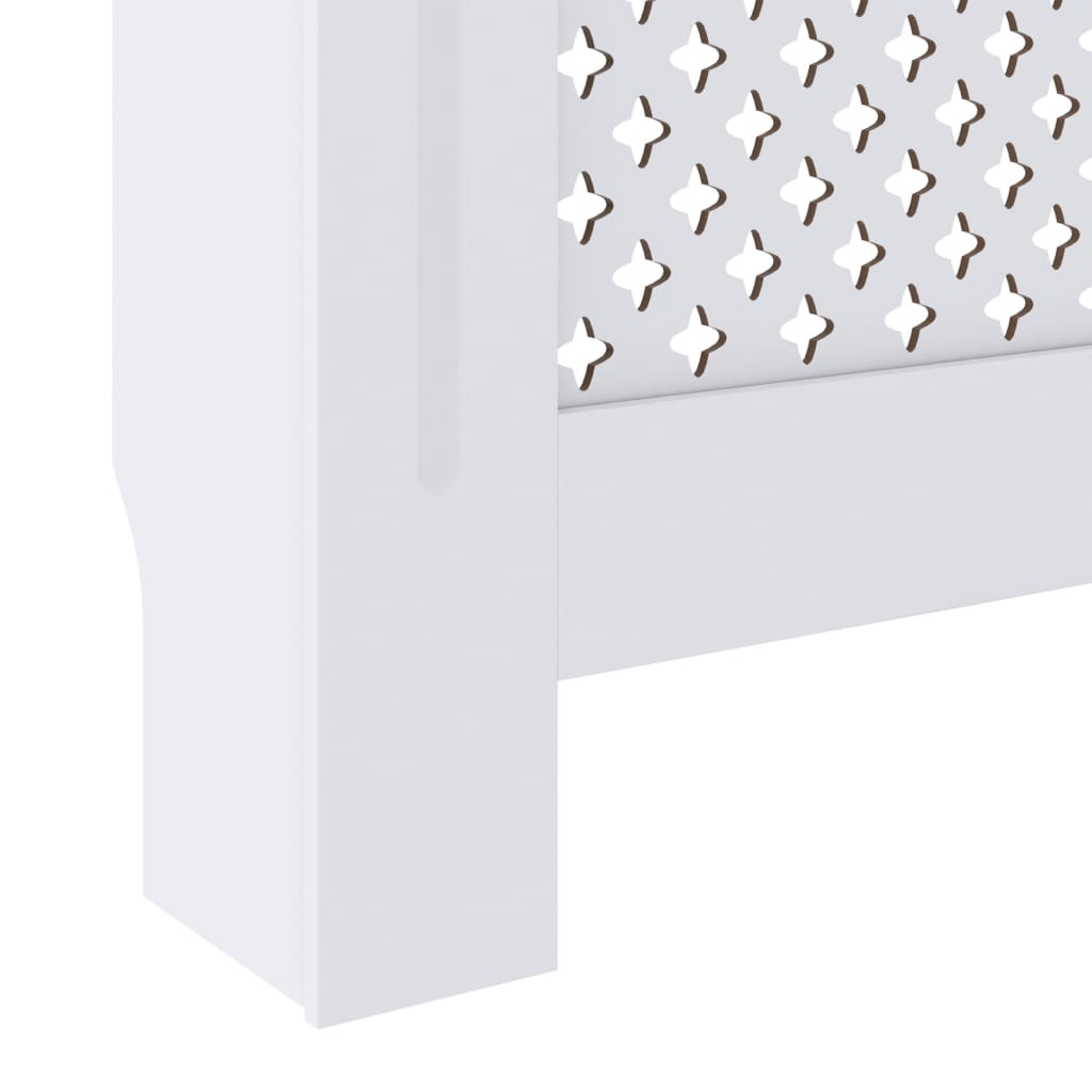 vidaXL radiatora pārsegs, balts MDF, 78 cm