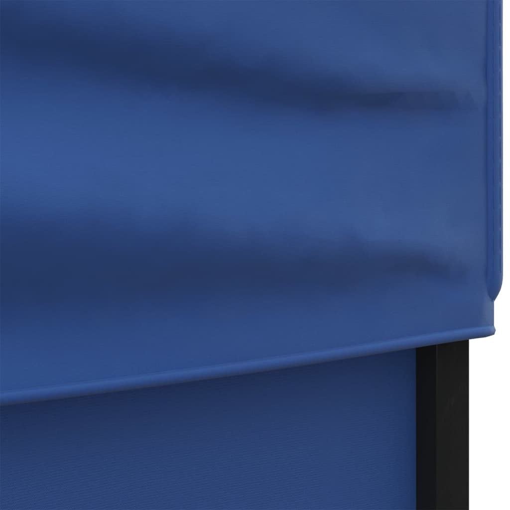 vidaXL saliekama nojume ar sienām, zila, 3x6 m