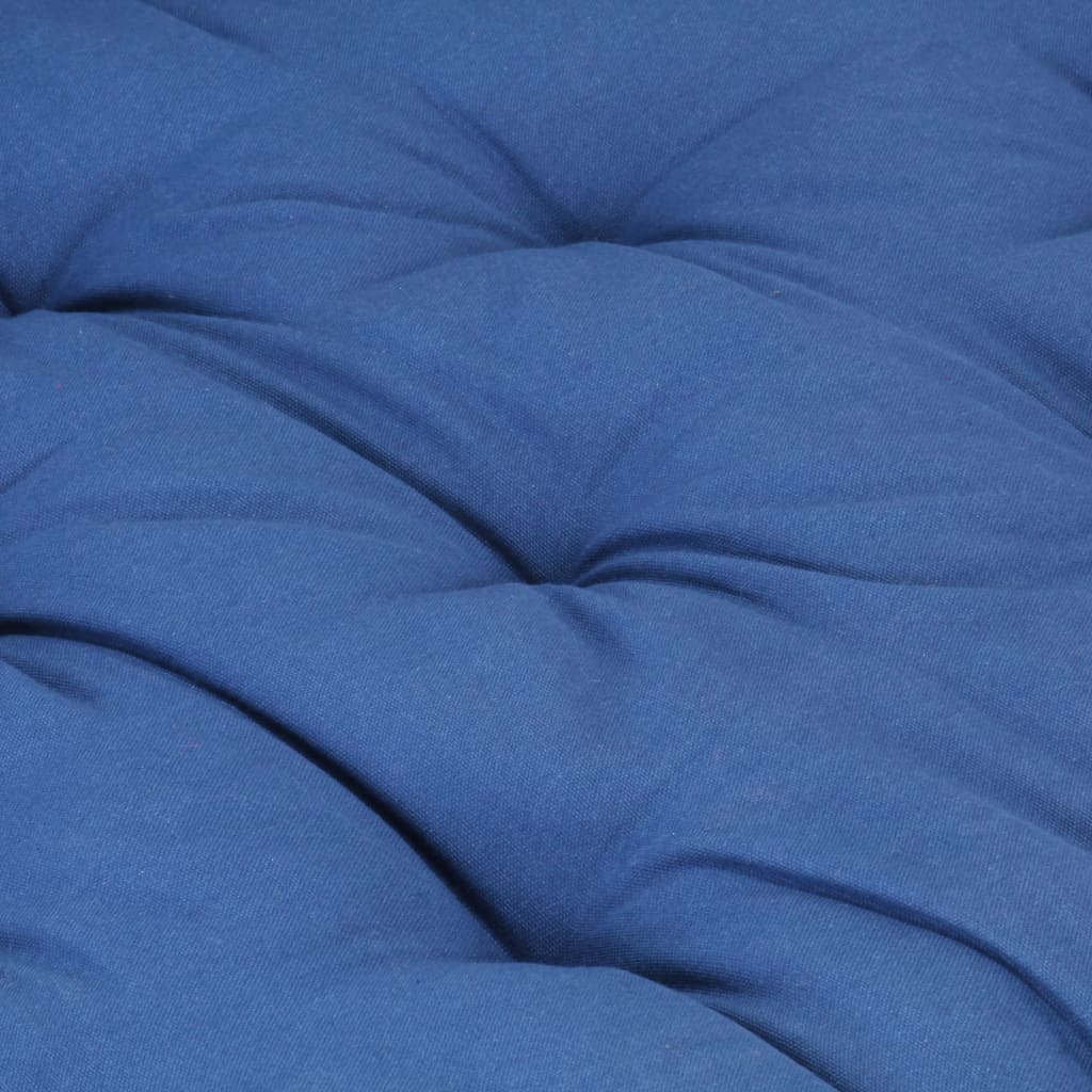 vidaXL palešu dīvānu spilvens, gaiši zils, 120x80x10 cm, kokvilna